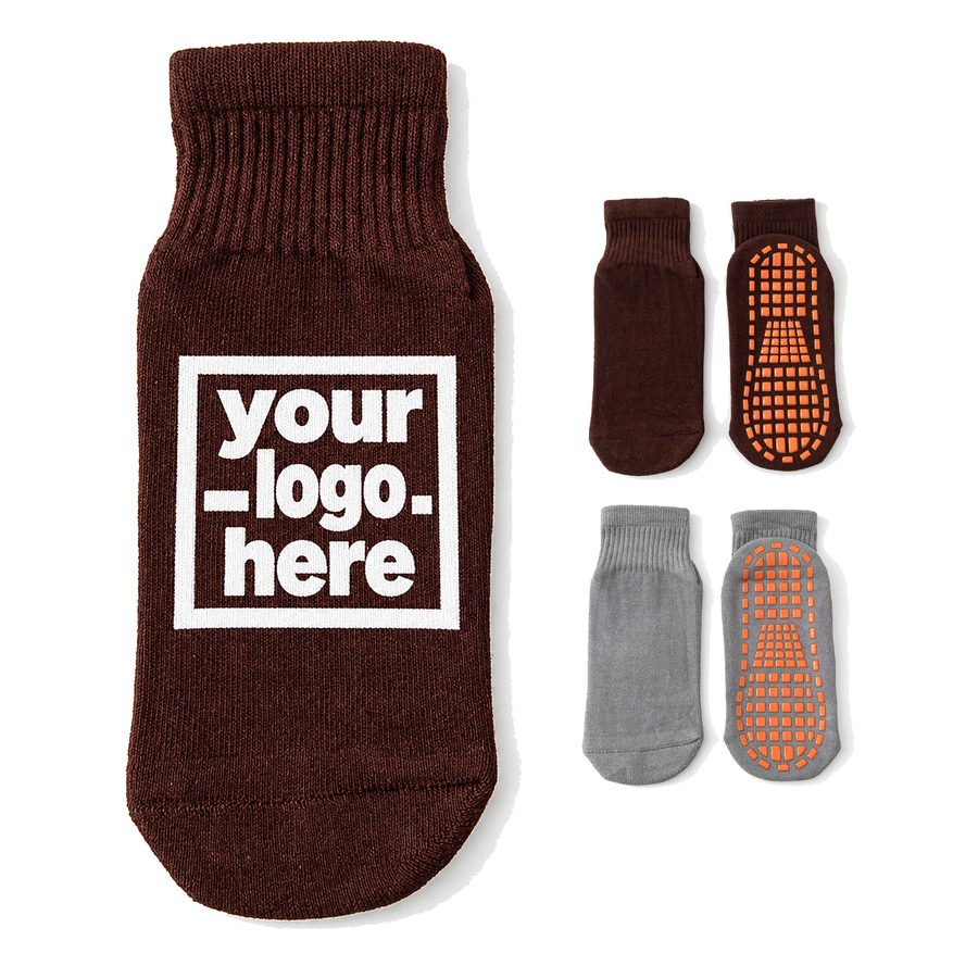 Knitted Ankle Sock With Sole Grips