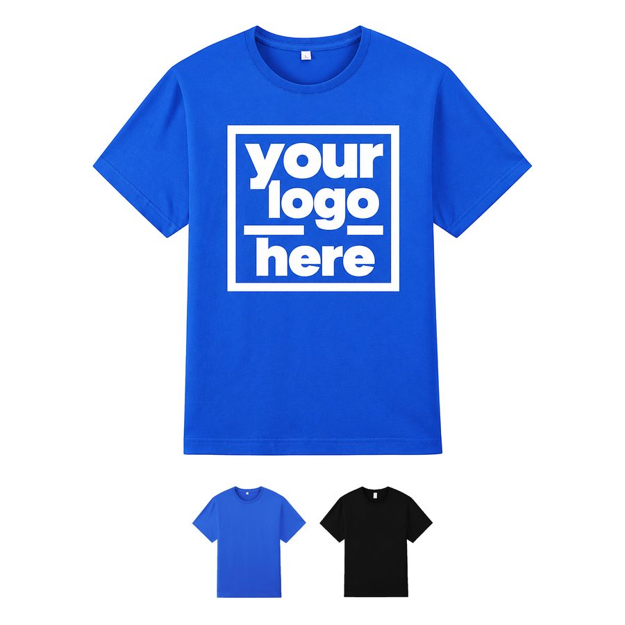 Solid-Color Cotton Pullover T-Shirt