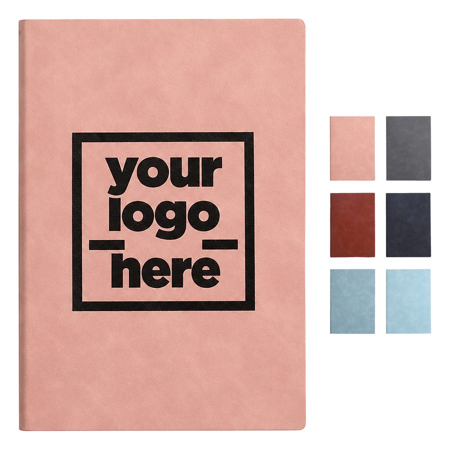 Flexible-Cover Lined Journal With Ribbon Bookmark