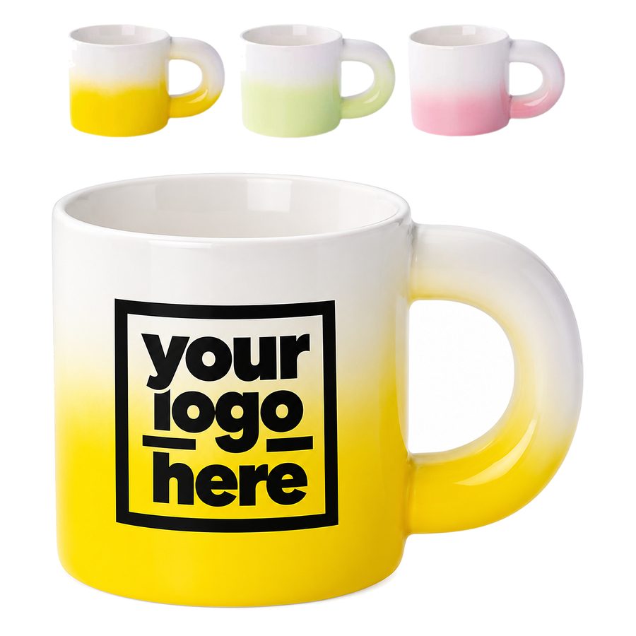 Ceramic Mug With A Glossy Gradient Finish