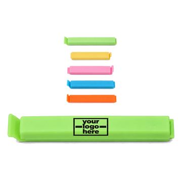 Long-Jaw Bag Clip With End Latch