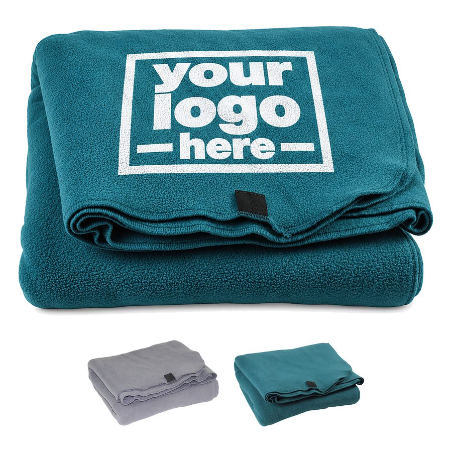 Fleece Blanket With Overlocked Edges