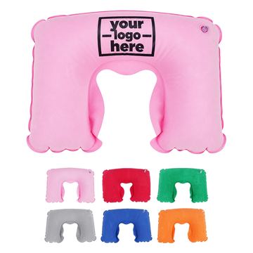 Flocked Travel Neck Pillow