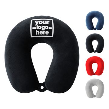 Fleece Neck Pillow With Front Snap Fastening