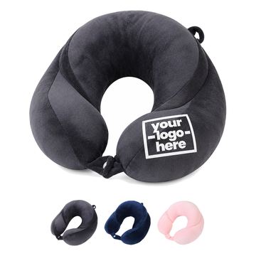 Contoured Neck Pillow With Raised Rear Support