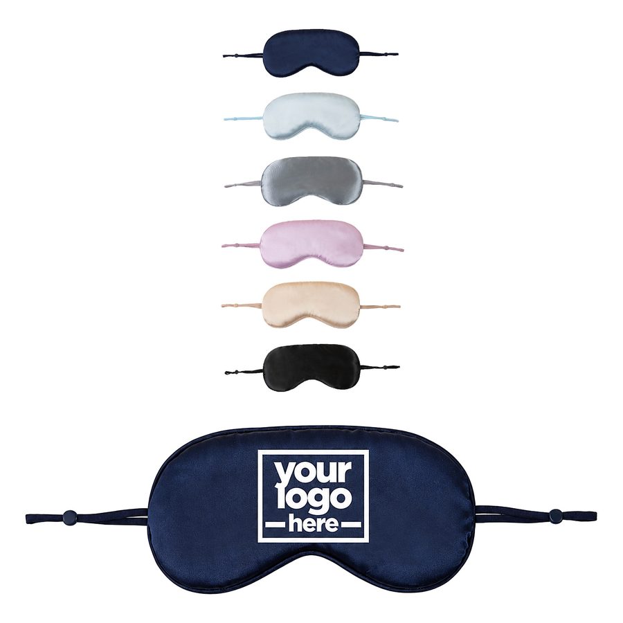 Satin-Look Sleep Mask With Adjustable Ear Loops