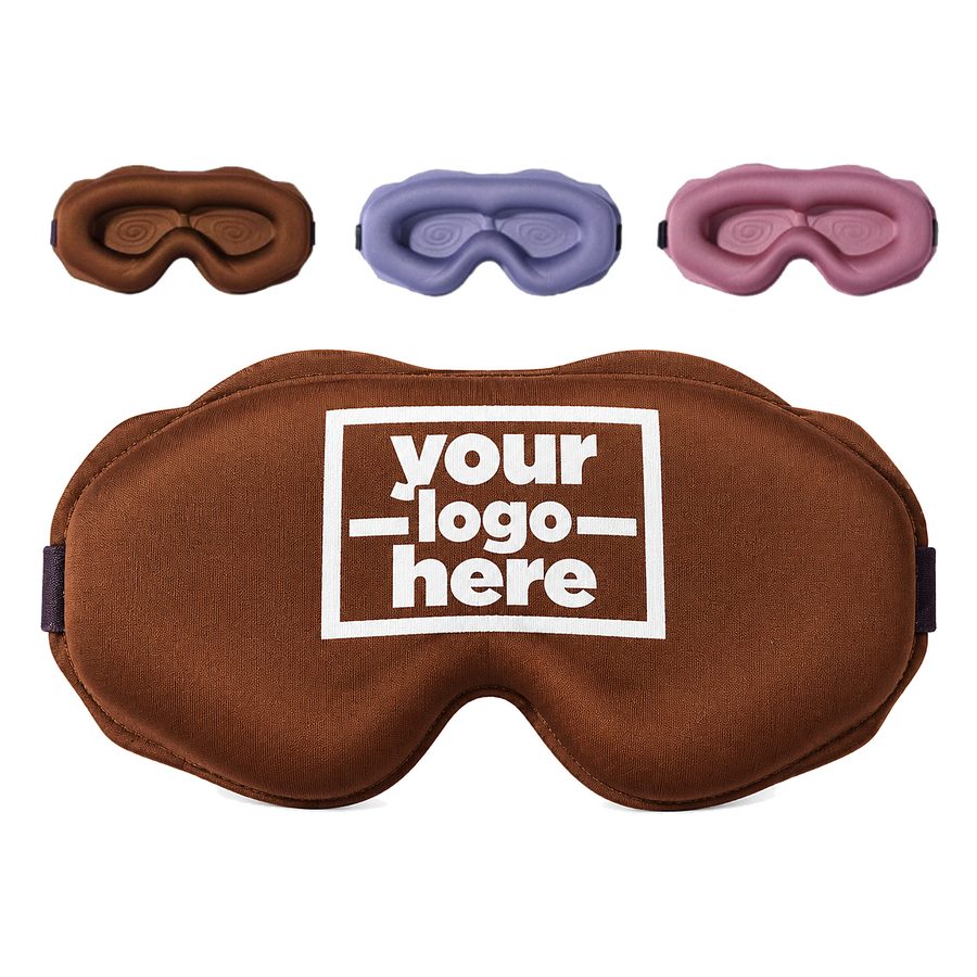 Spiral-Textured Contoured Sleep Mask