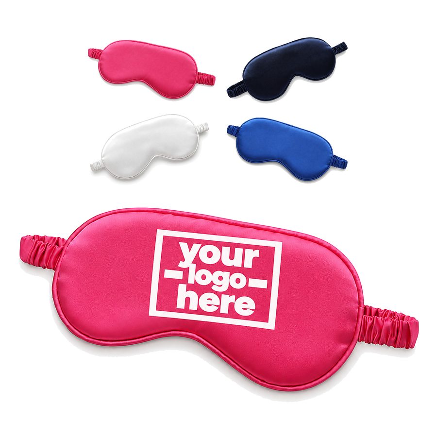 Sponge-Filled Satin Eye Mask