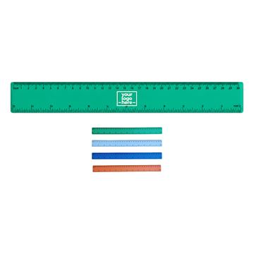 Translucent Plastic Ruler With Rounded Corners