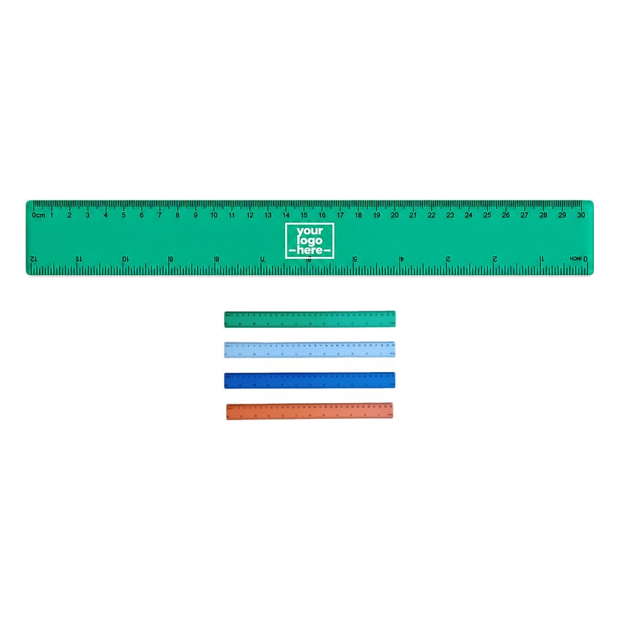 Translucent Plastic Ruler With Rounded Corners