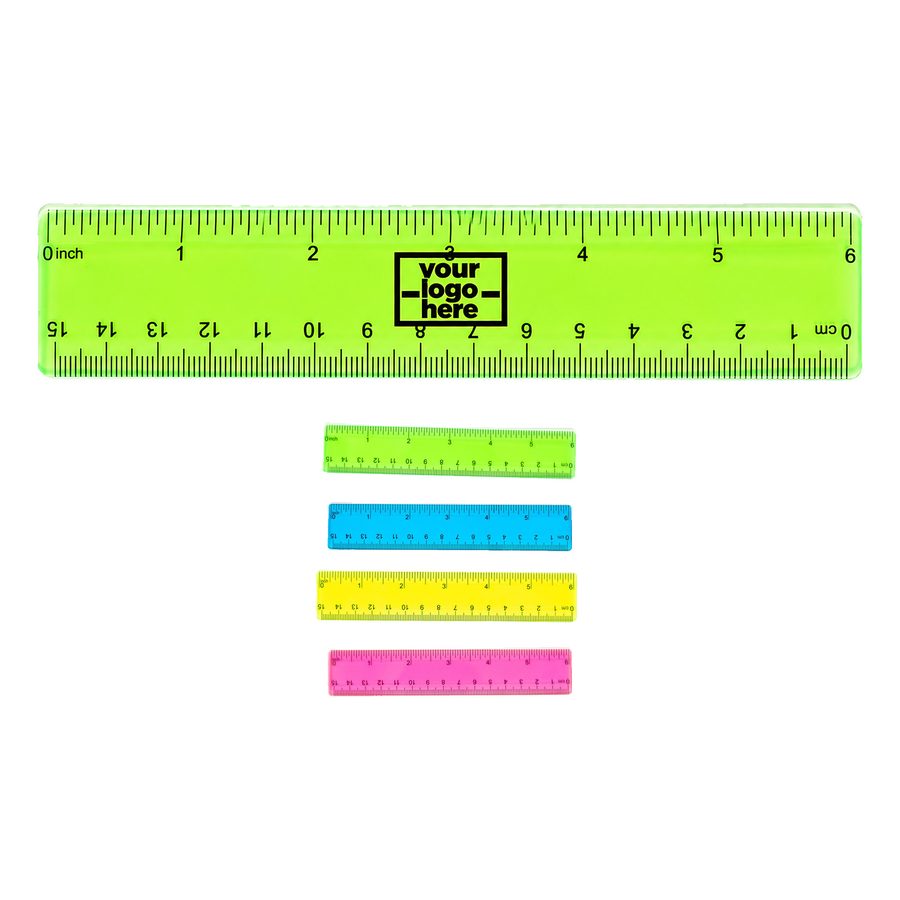 Transparent Polystyrene Measuring Ruler
