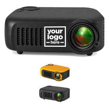 Compact Tabletop Projector With Lens Adjustment Ring