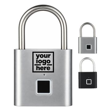 Rechargeable Metal Padlock With Fingerprint Sensor