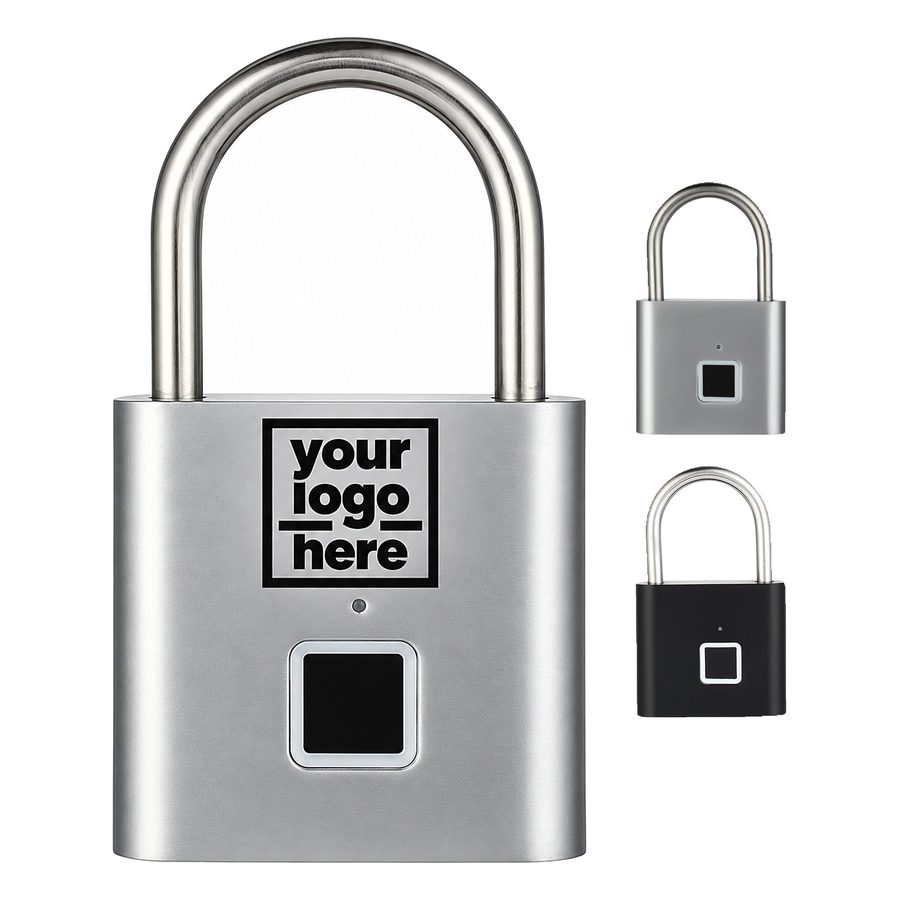 Rechargeable Metal Padlock With Fingerprint Sensor