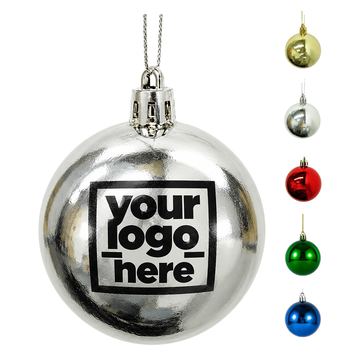 Spherical Christmas Ornament With Hanging Cord