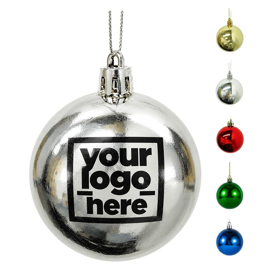 Spherical Christmas Ornament With Hanging Cord