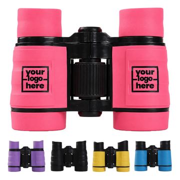 Children’s Plastic Binoculars With A Central Focusing Wheel