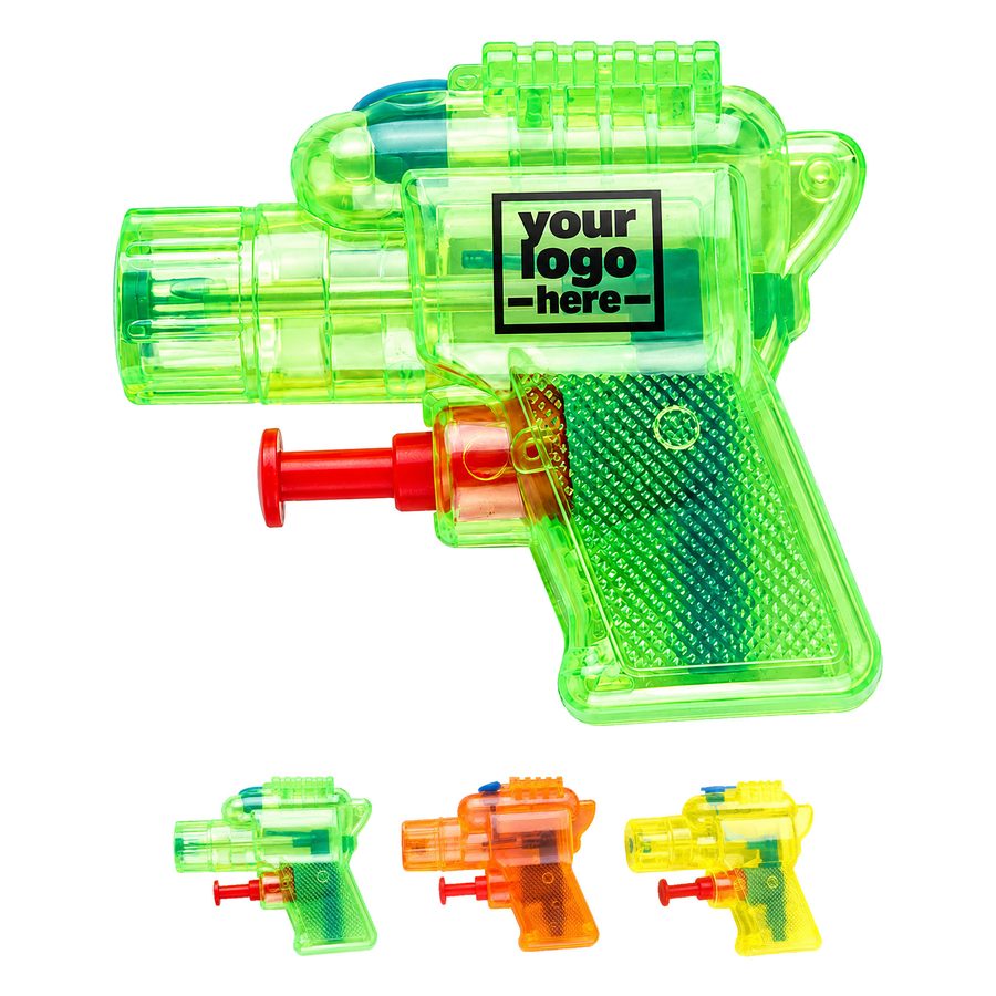 Translucent Water Pistol With Textured Grip