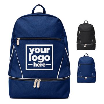 Sports Backpack With Separate Footwear Storage