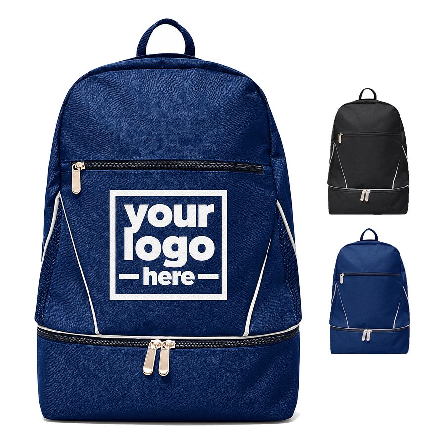 Sports Backpack With Separate Footwear Storage