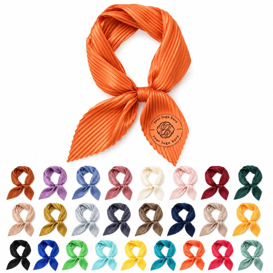 Lightweight Square Imitation Silk Neck Scarf