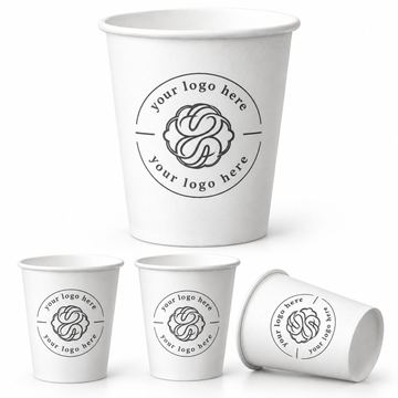 Eight Ounce Disposable Paper Coffee Cup